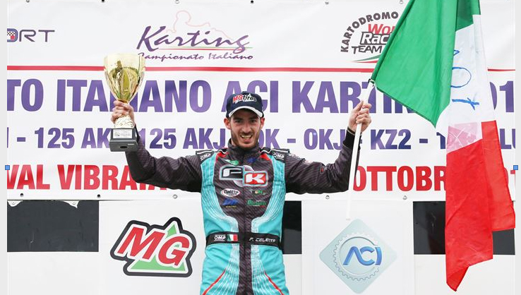 Francesco Celenta, Campione Italiano ACI Karting in KZ2