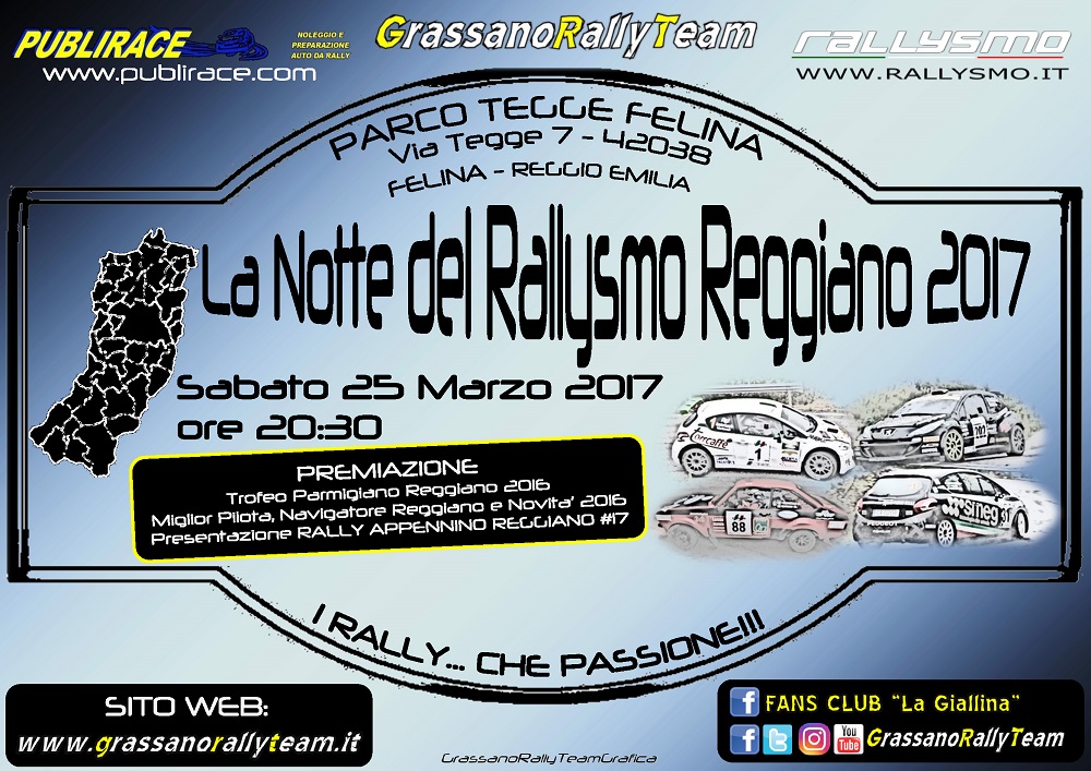 Logo Notte Rallysmo Reggiano 2017